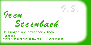 iren steinbach business card