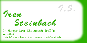 iren steinbach business card